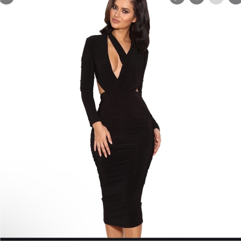 House of CB Black Midi Dress